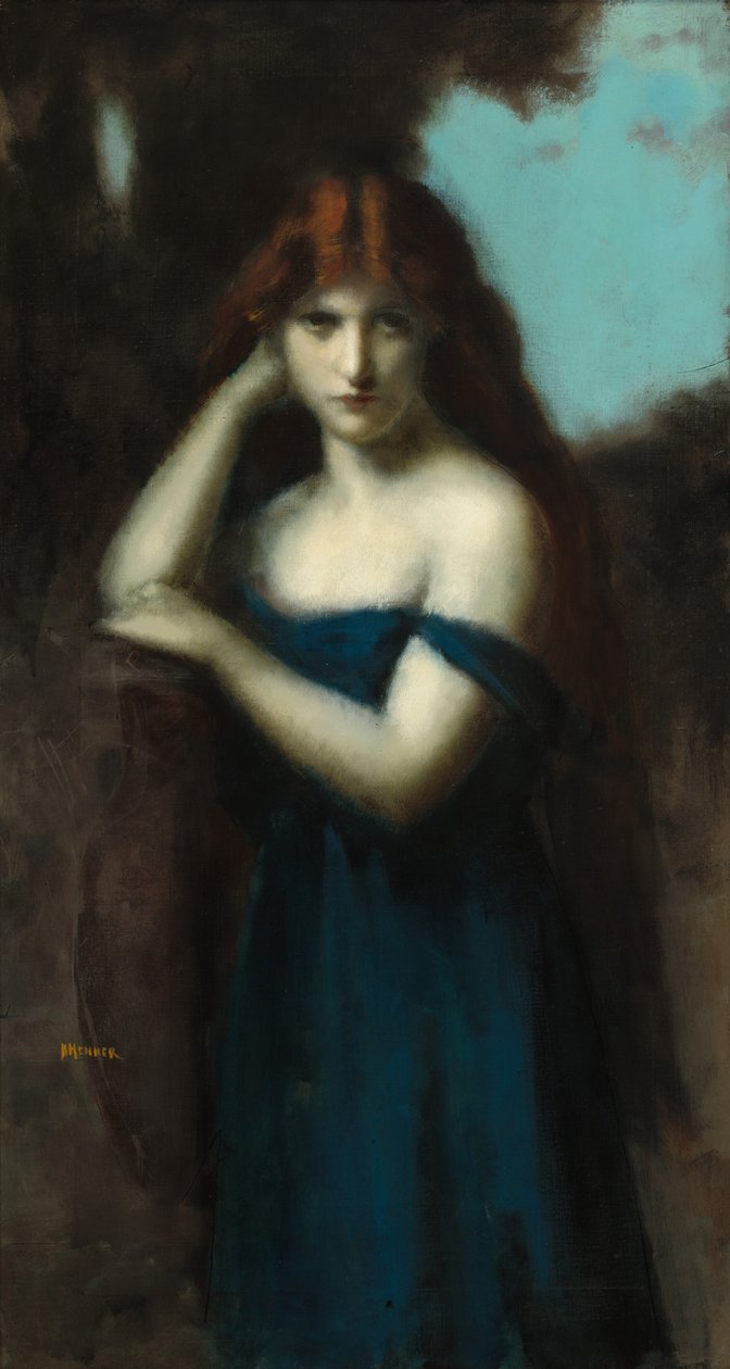 站立的女人，约1903年。 作者 让-雅克·亨纳