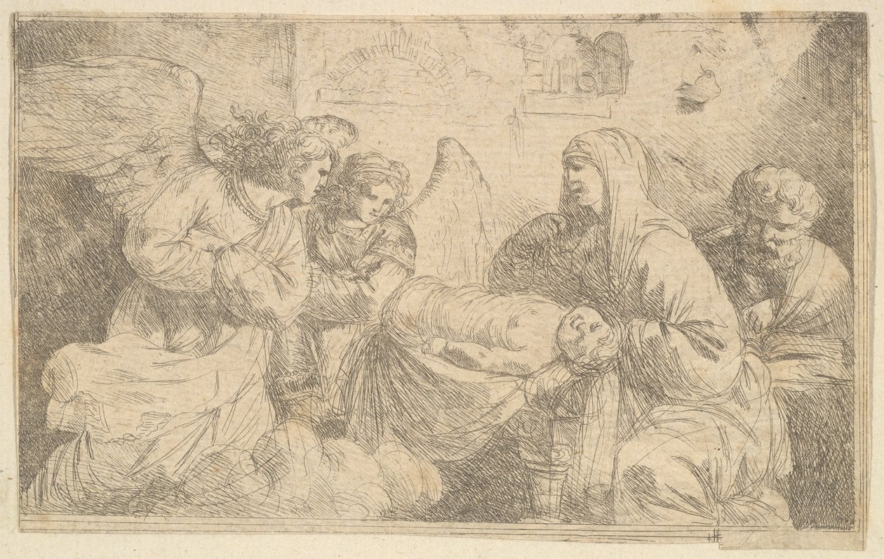 La Nativité de Jésus-Christ 《基督的诞生》，18世纪末。 作者 让·雅克·拉格雷尼