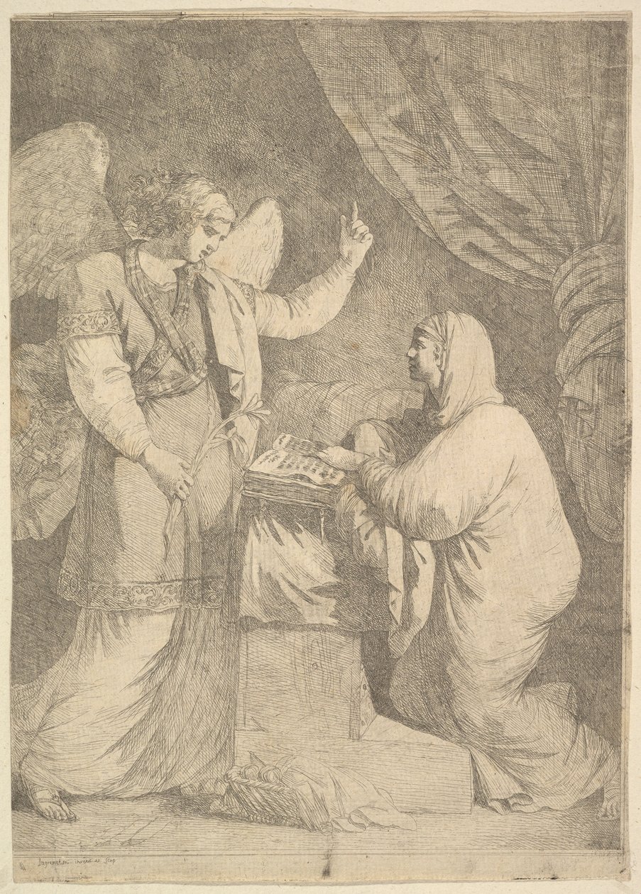天使报喜》，1762-63。 作者 让·雅克·拉格雷尼