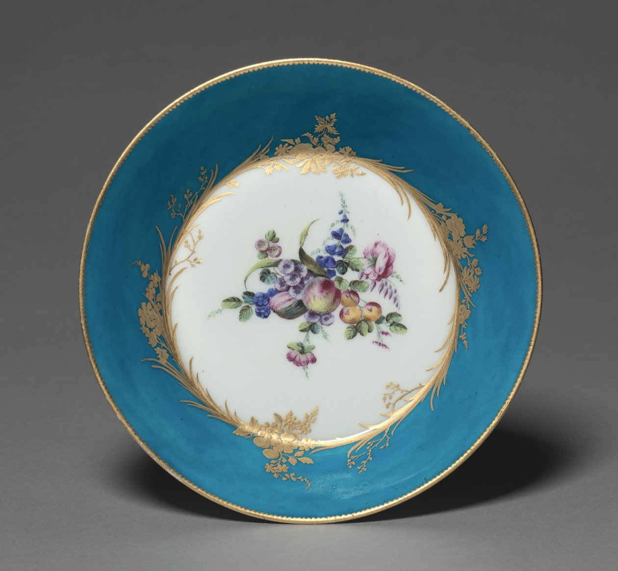 茶碟，制造商Vincennes工厂，法国，1753年 作者 让·雅克·休（Jean Jacques Siou）