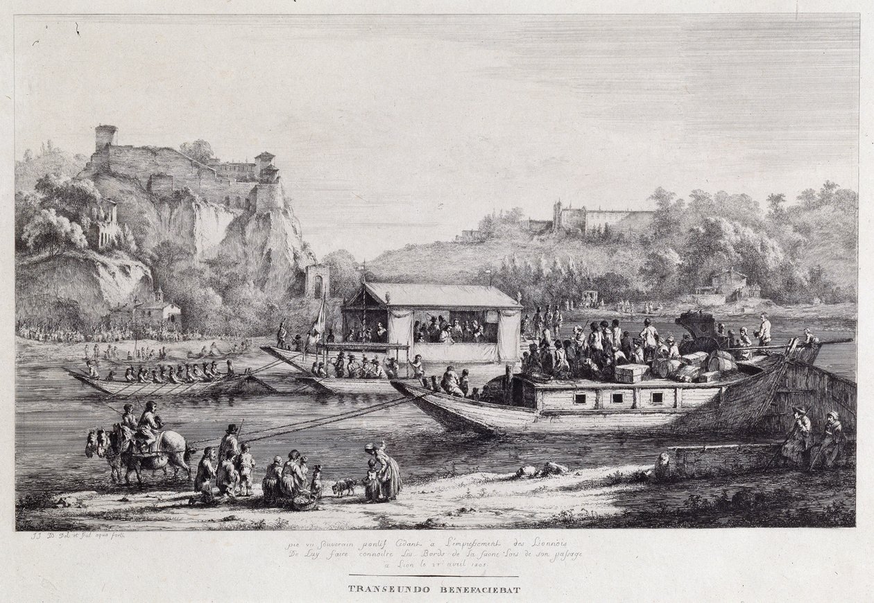 塞纳河乘船游览，1803年 作者 让·雅克·德·布瓦西
