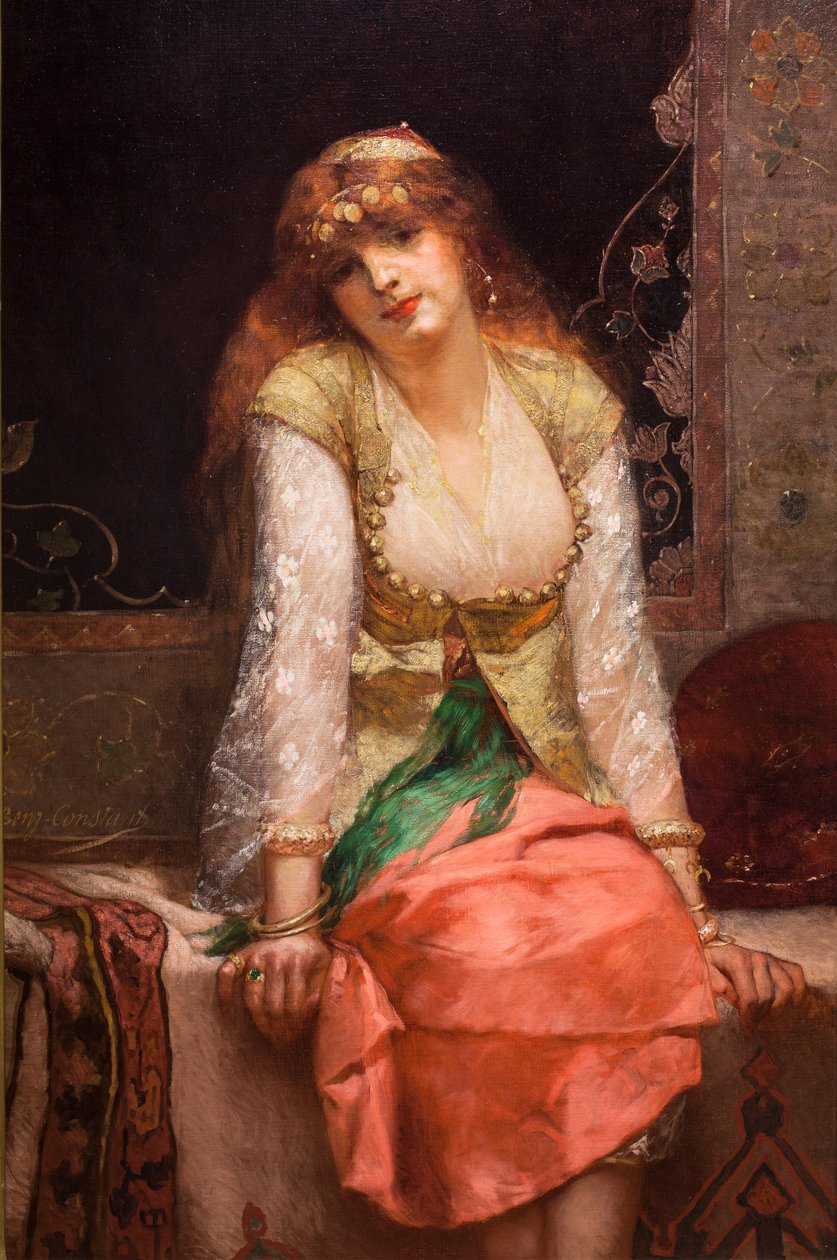 东方美人》，1880 年前后（布面油画） 作者 让·约瑟夫·本杰明·康斯坦斯