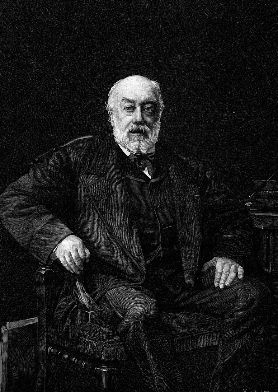 古斯塔夫-纳多（1820-1893）的肖像，法国歌唱家。根据让-约瑟夫-韦尔茨（1849-1927）的画作雕刻的。载于1881年3月26日《图画世界》第1252期。 作者 让·约瑟夫·维尔茨