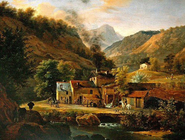 太妃山风景，约1820年（布面油画） 作者 让·约瑟夫·泽维尔·比奥尔德