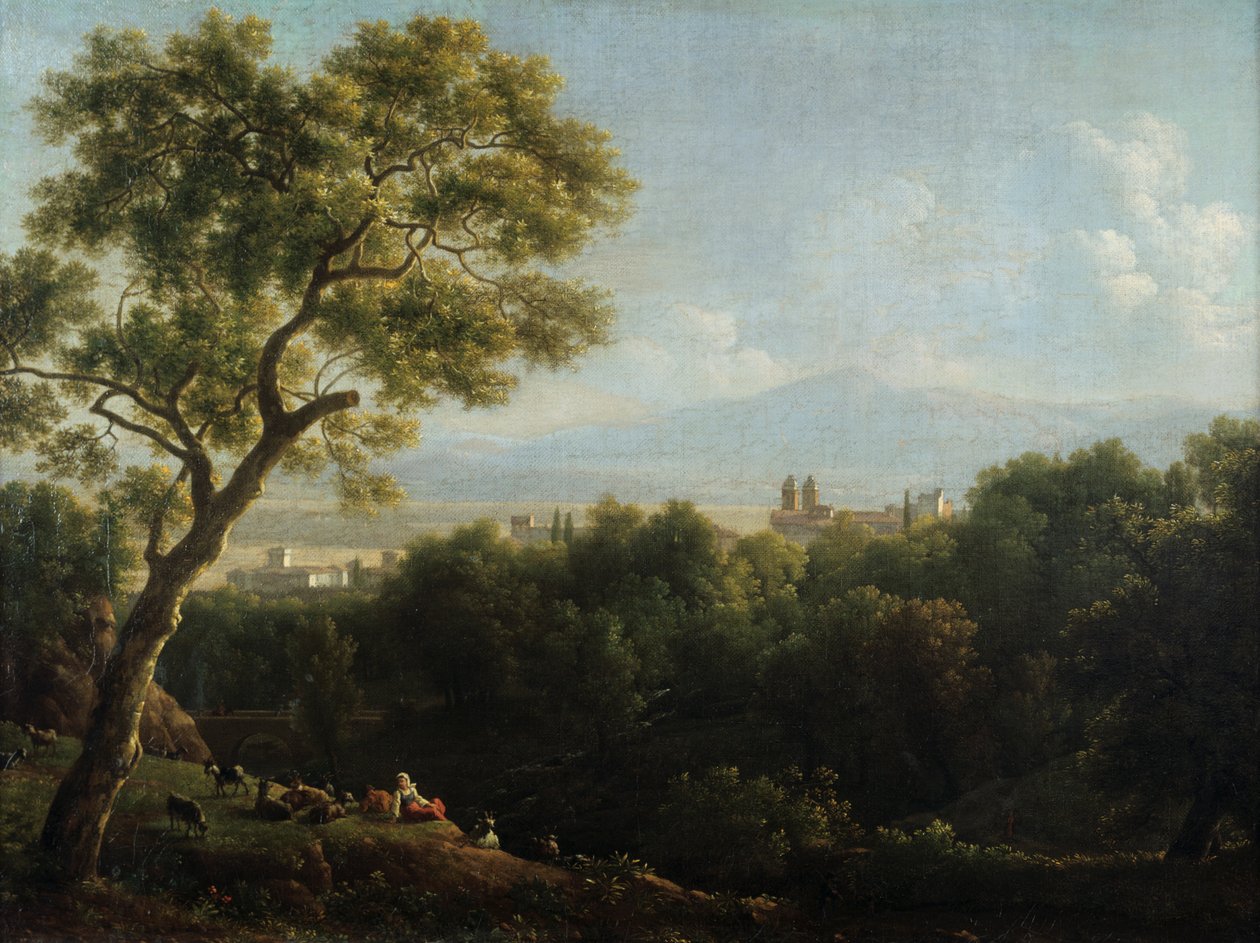弗拉斯卡蒂风景，1820年 作者 让·约瑟夫·泽维尔·比奥尔德