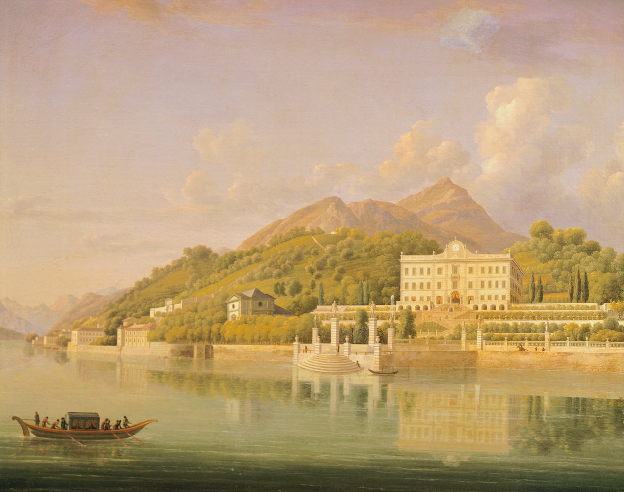 位于科莫湖特雷梅佐的卡洛塔别墅，由 Jean-Joseph-Xavier Bidauld（1758-1846 年）设计，意大利 作者 让·约瑟夫·泽维尔·比奥尔德