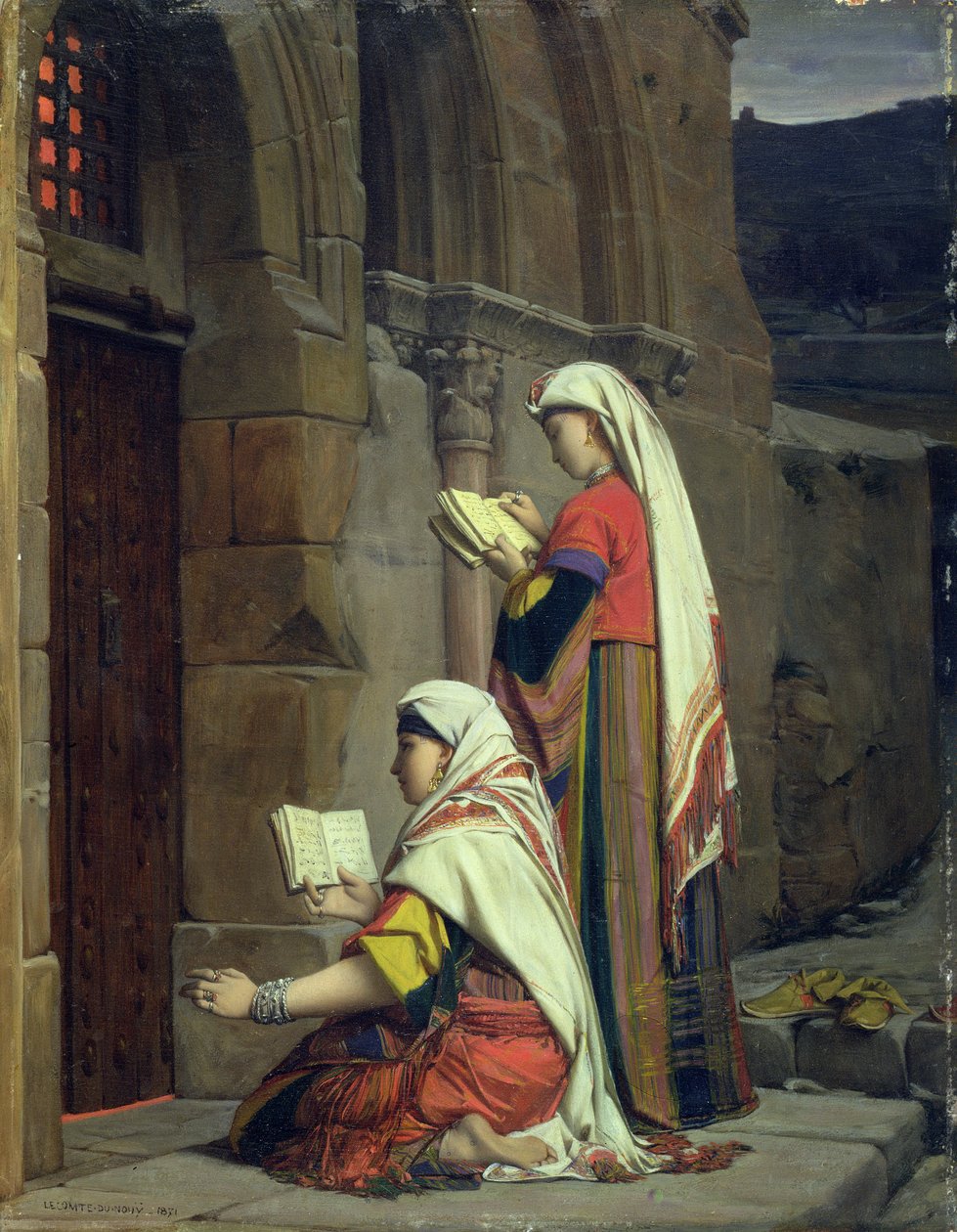 基督教妇女在圣母墓，1871年 作者 让·朱尔斯·安托万·勒孔特·杜努伊