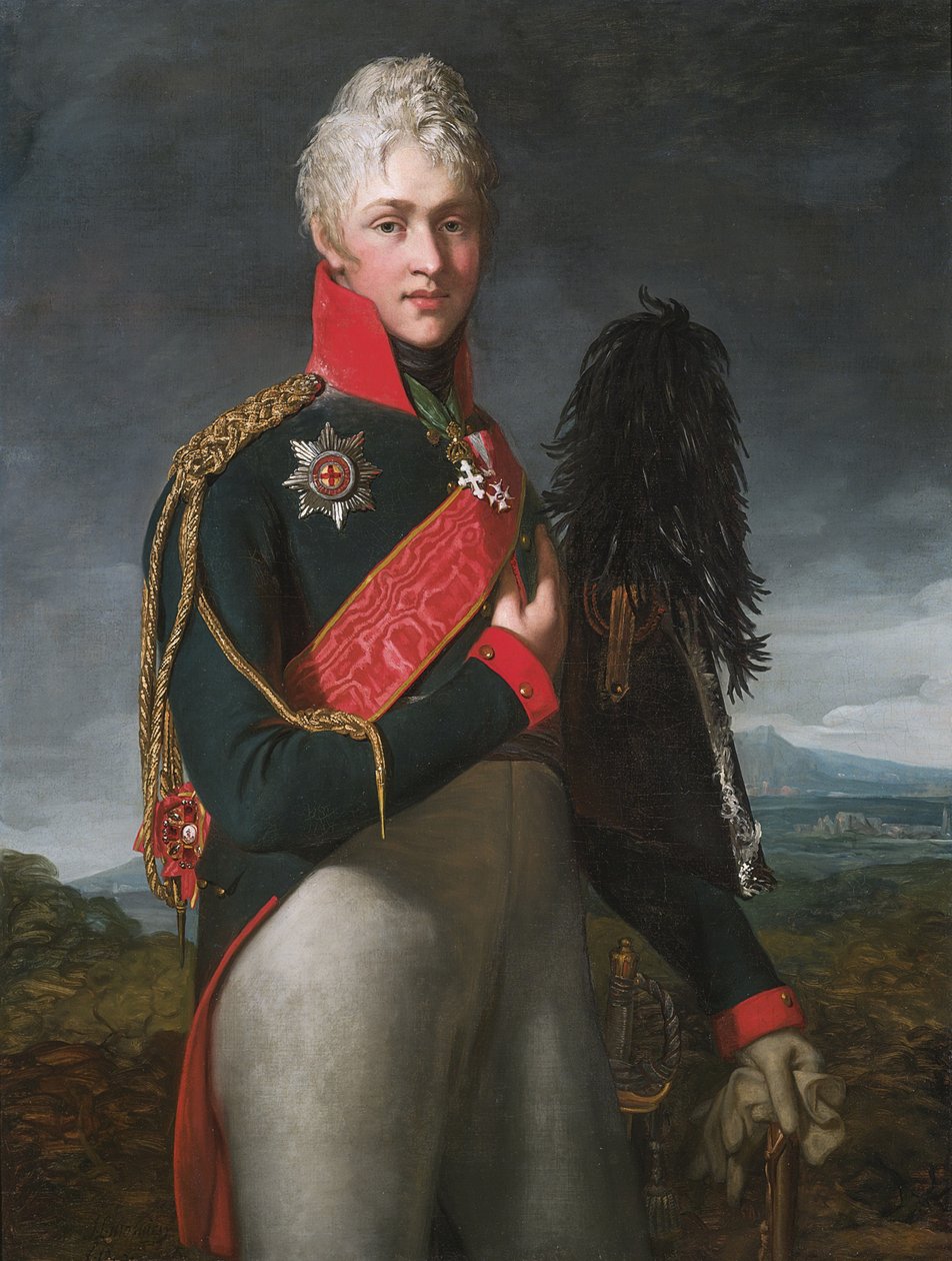 Arkadi Alexandrovich Suvorov的肖像1784-1811，Rymniksky伯爵，1805年 作者 让-洛朗莫斯尼尔