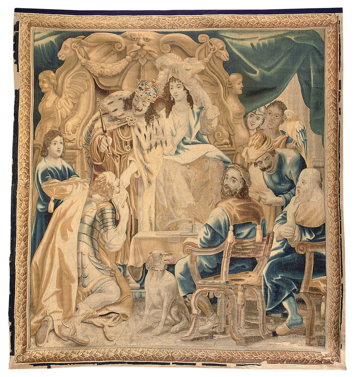 布鲁塞尔挂毯六件套，约 1650 年（羊毛和丝绸） 作者 Jean Le 和 Eggerman 的 Daniel II Clerc