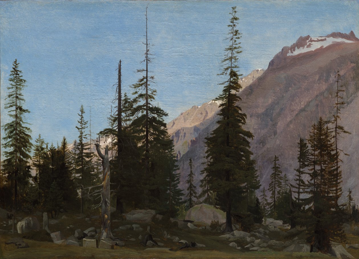 阿尔卑斯山风景：  瑞士汉德格 作者 让·莱昂·杰罗姆