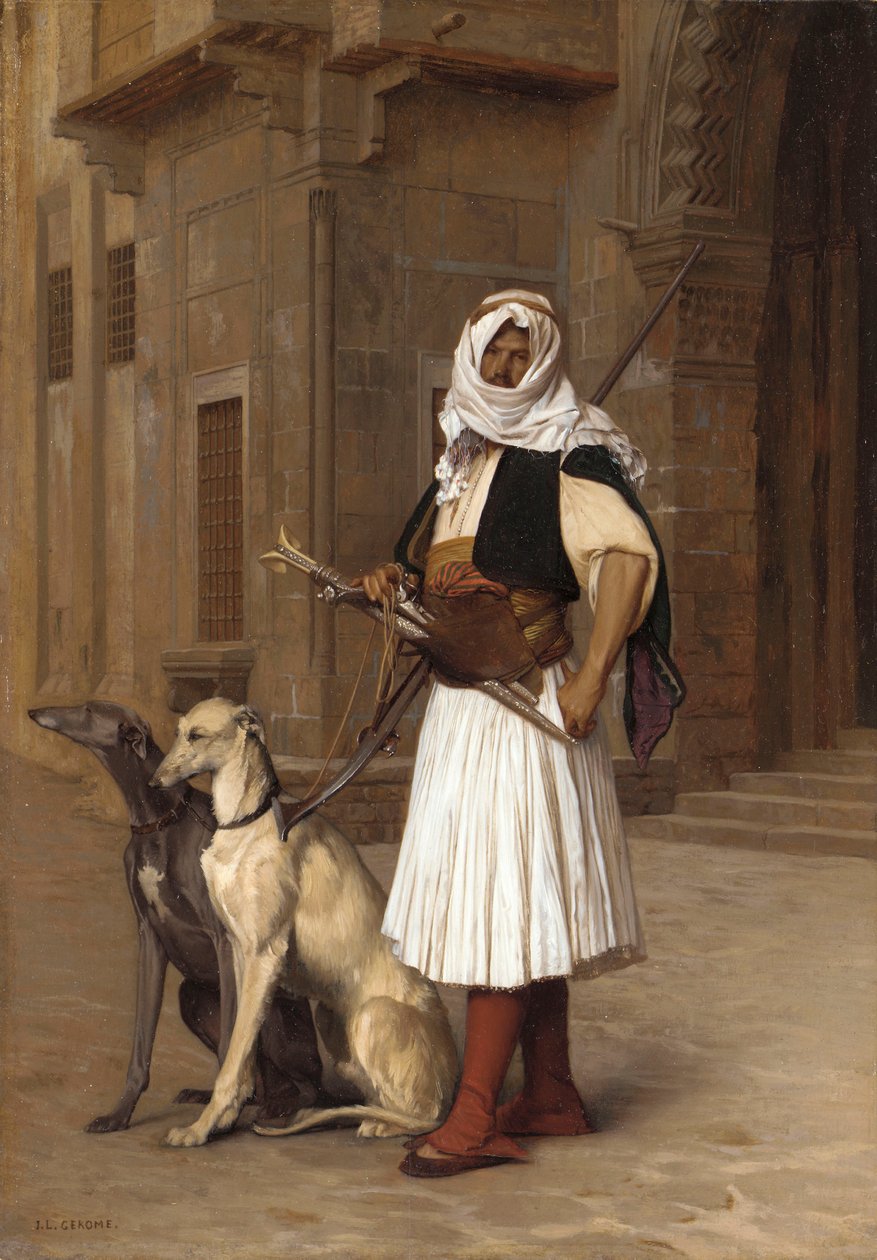 与两只惠特犬的模样，1867年 作者 让·莱昂·杰罗姆