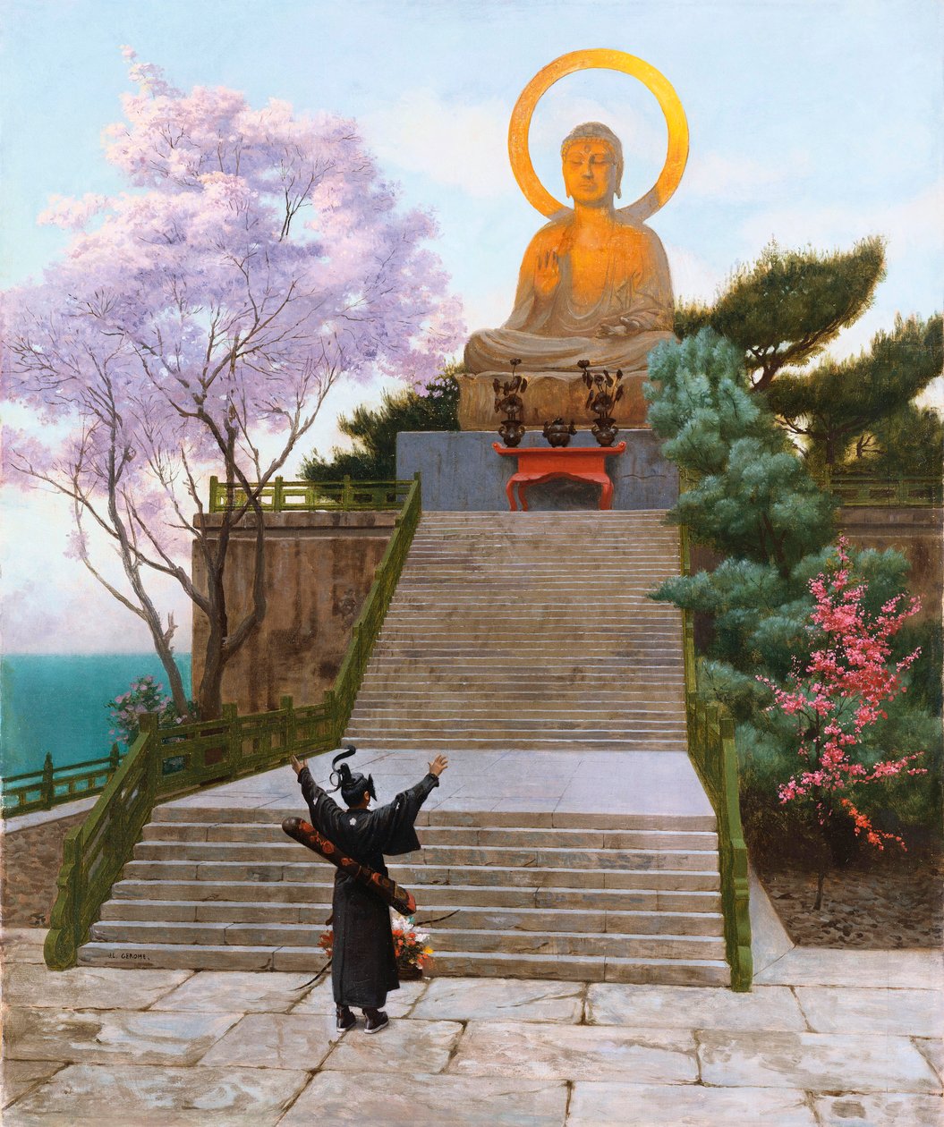 日本人祈求神性 作者 让·莱昂·杰罗姆