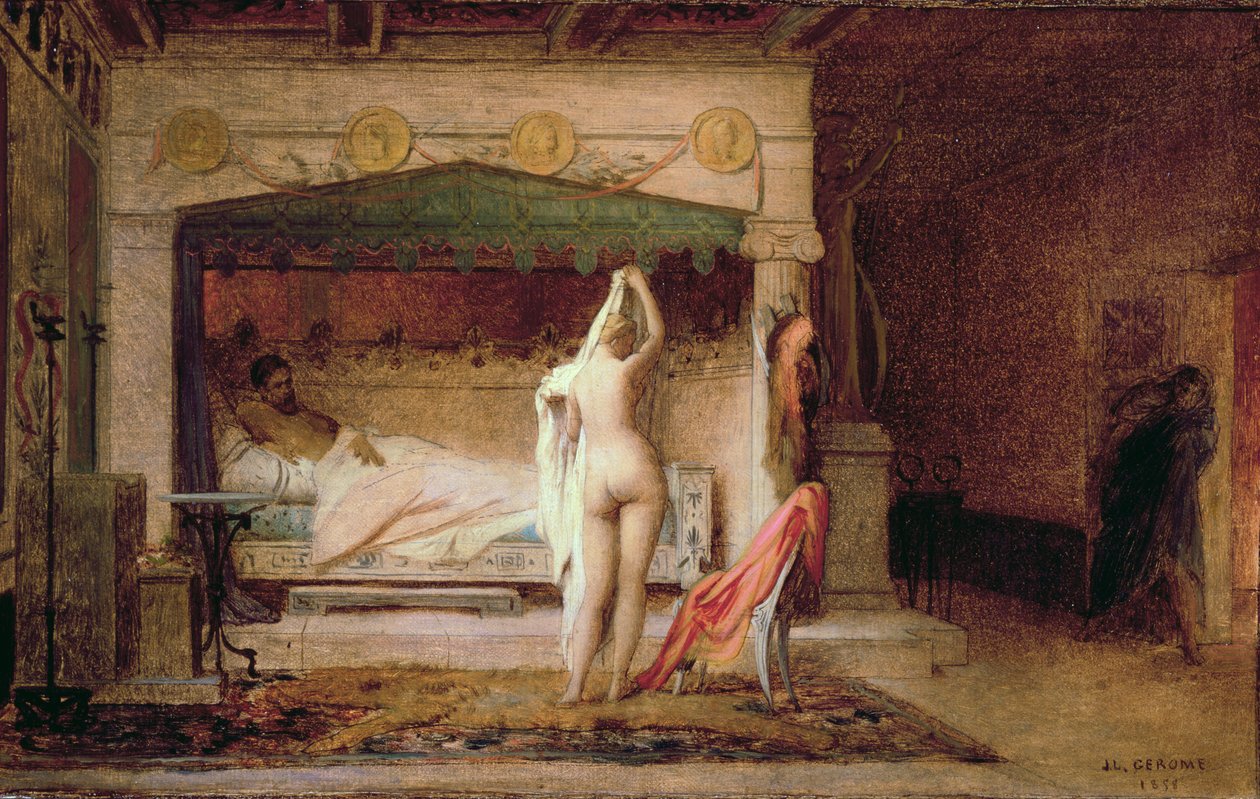 Lydia的King Candaules，1858年 作者 让·莱昂·杰罗姆