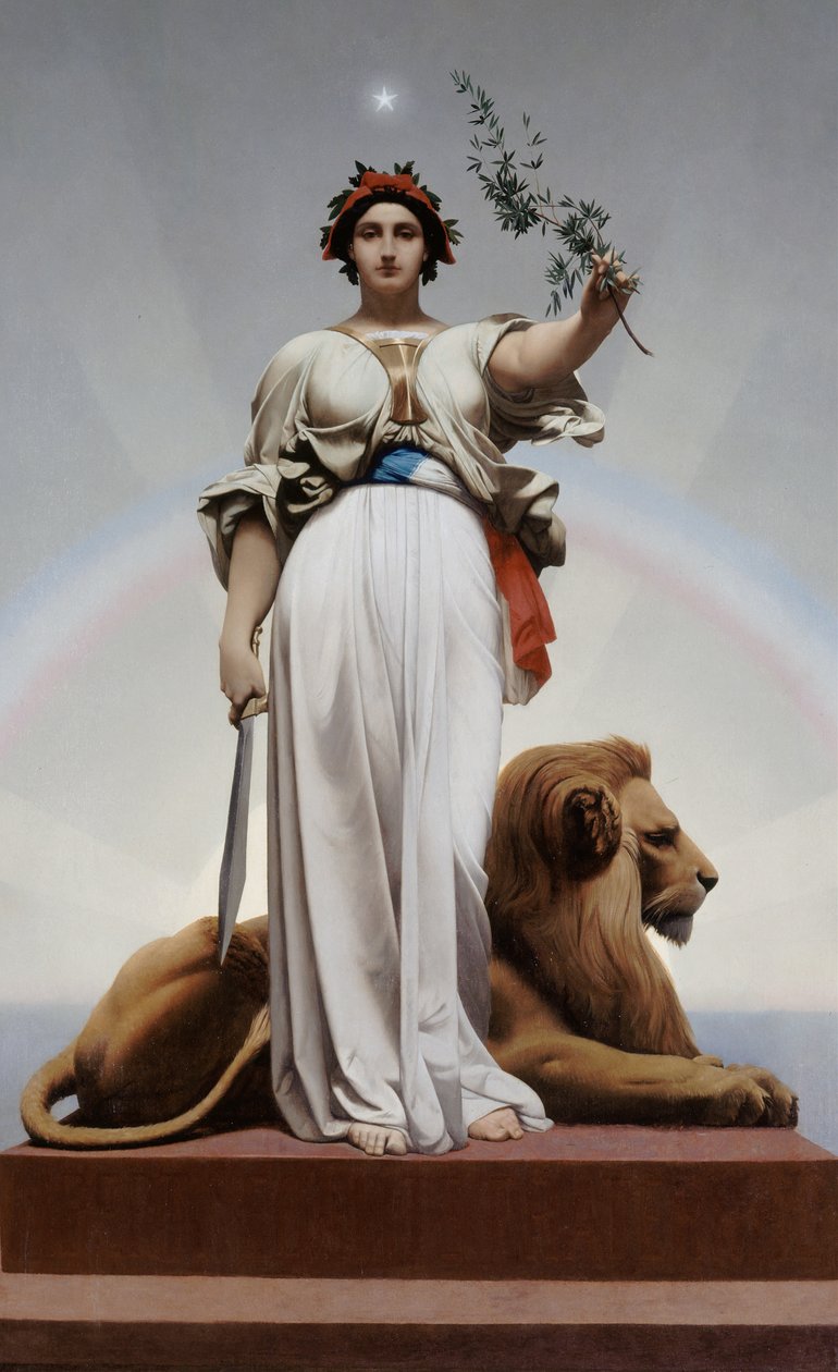 共和国，1848-1849。 作者 让·莱昂·杰罗姆