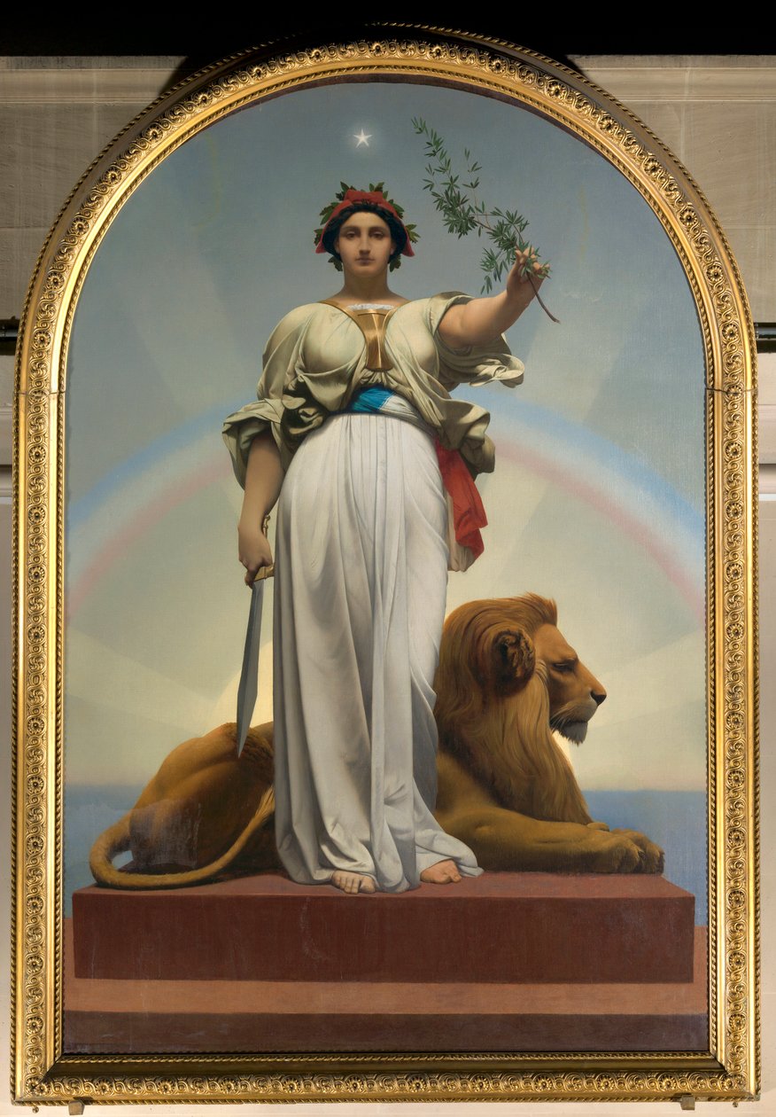 The Republic by Gerome Jean Leon (1824 - 1904) (allegory - 1848); Mairie des Lilas 作者 让·莱昂·杰罗姆