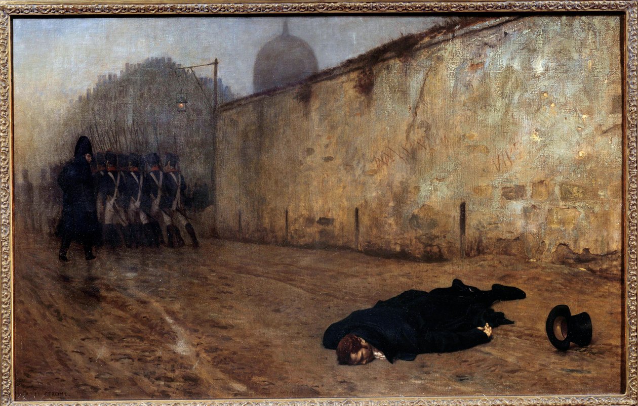 The execution of the marechal Michel Ney (1769-1815) at nine o