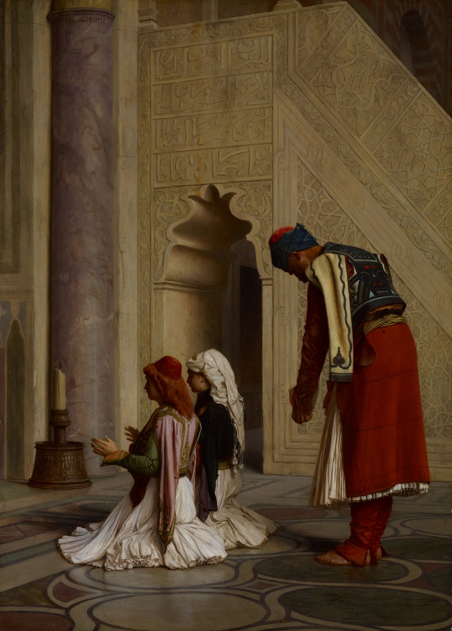Young Greeks in the Mosque 作者 让·莱昂·杰罗姆
