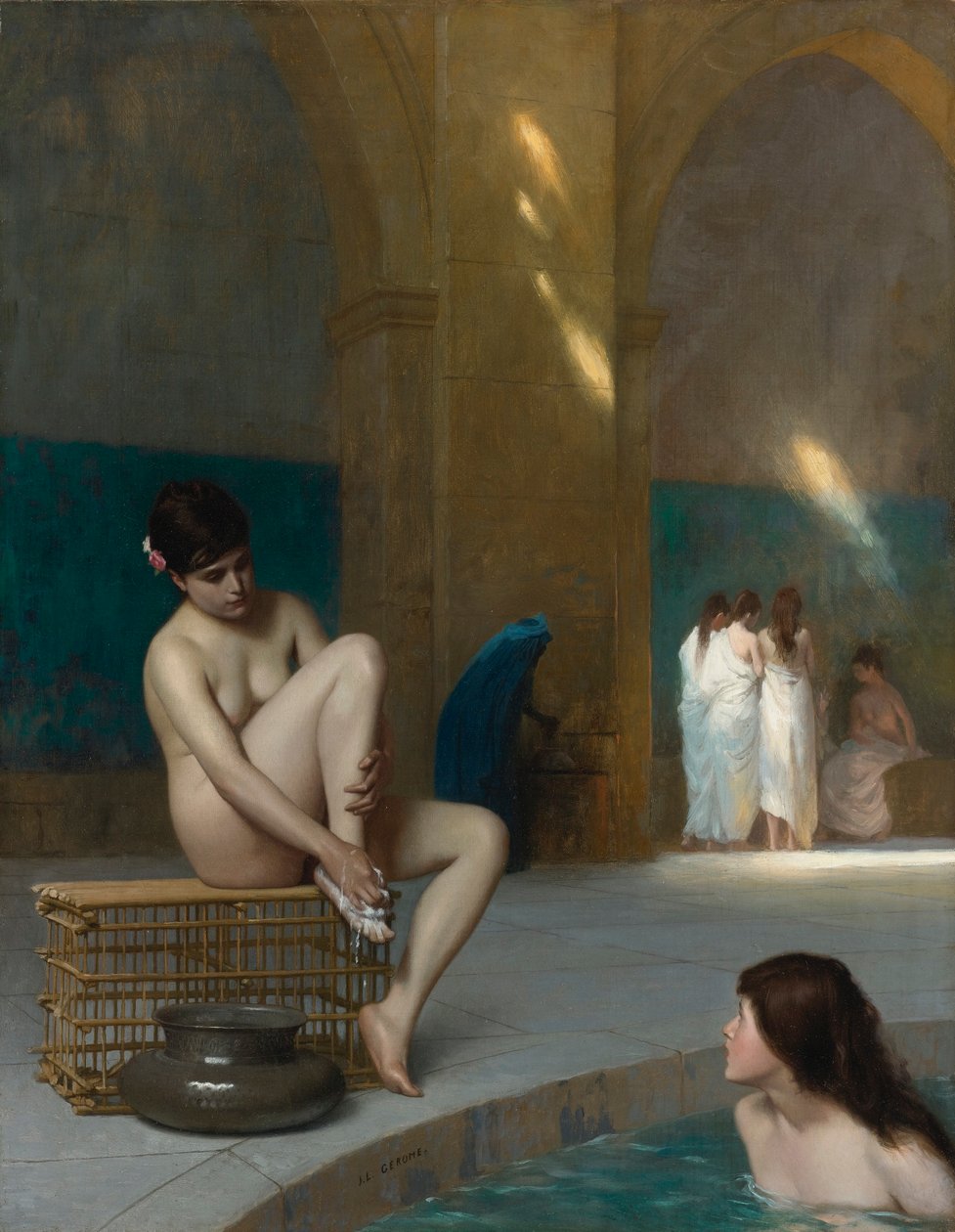 法语  Femme nue 裸体女性 作者 让·莱昂·杰罗姆