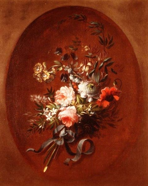 玫瑰花、罂粟花和其他花束 作者 Jean Louis (attr. To) Prevost