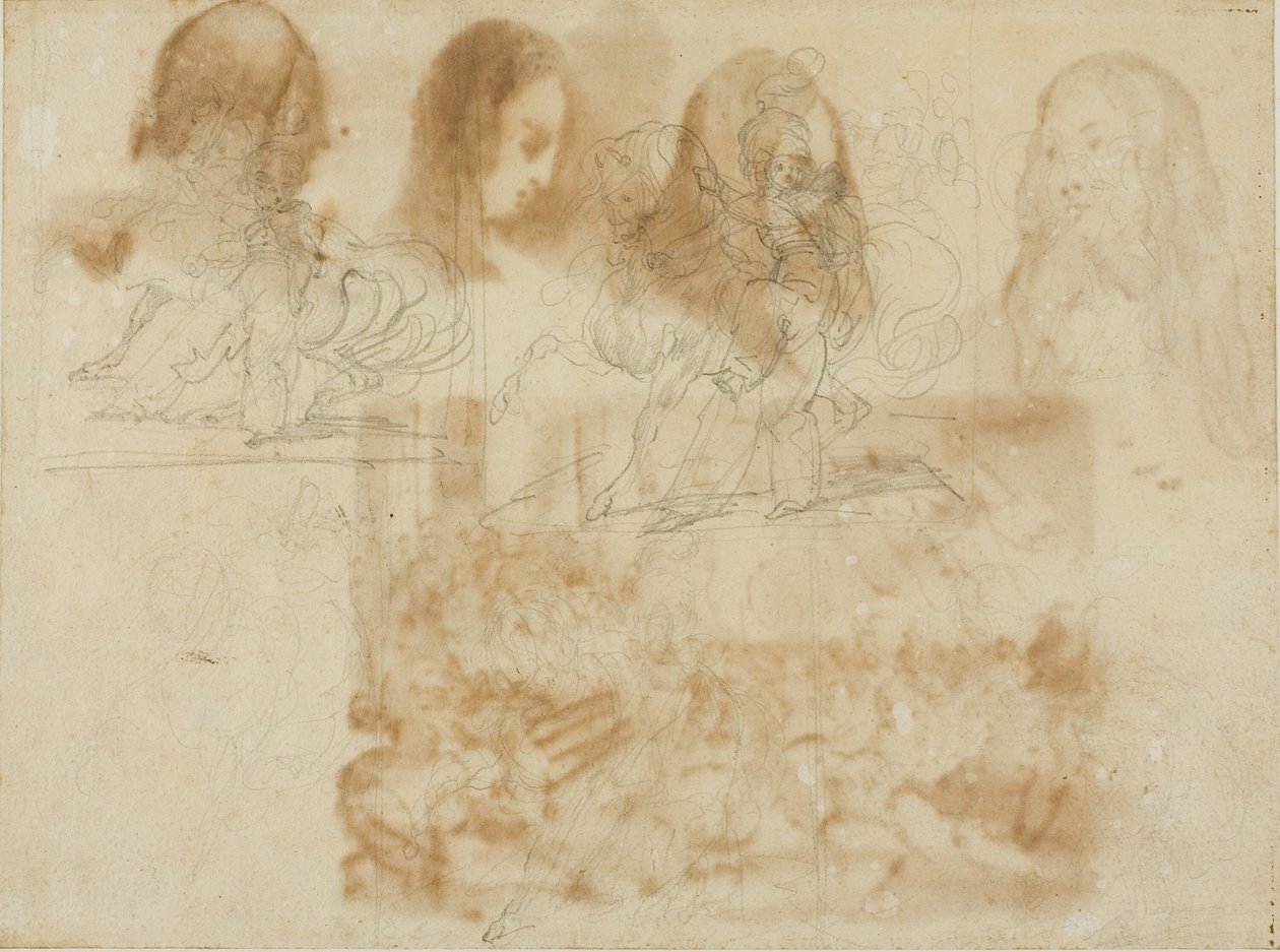 马旁的六幅肖像画 作者 让·路易·安德烈·西奥多·杰里科