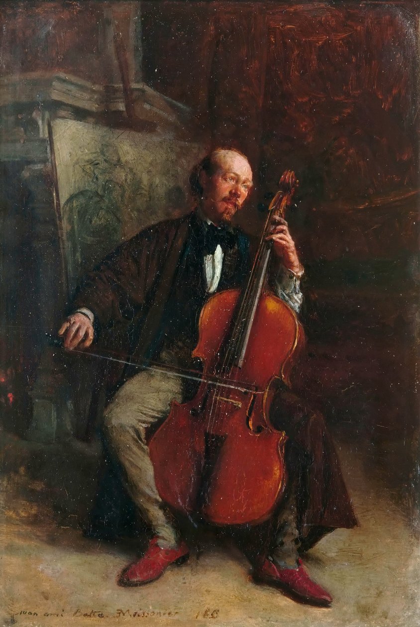 作曲家亚历山大·巴塔的肖像1816-1902 作者 让·路易斯·欧内斯特·迈森尼尔