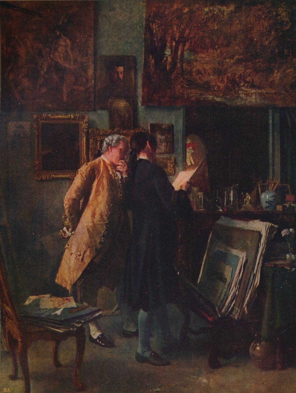 印刷收藏家c1850，c1915 作者 让·路易斯·欧内斯特·迈森尼尔