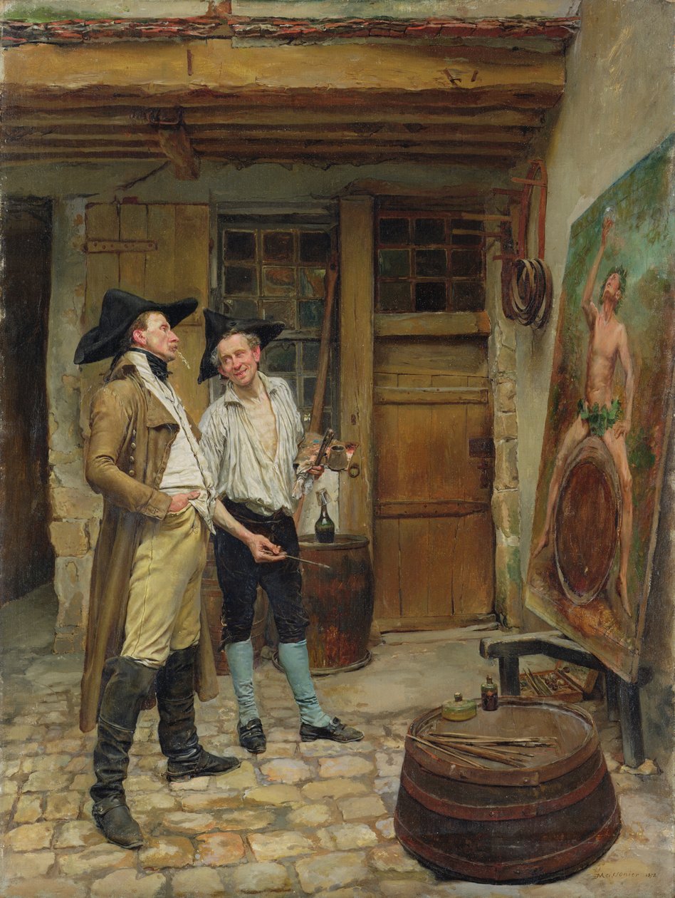 标志画家，1872年 作者 让·路易斯·欧内斯特·迈森尼尔
