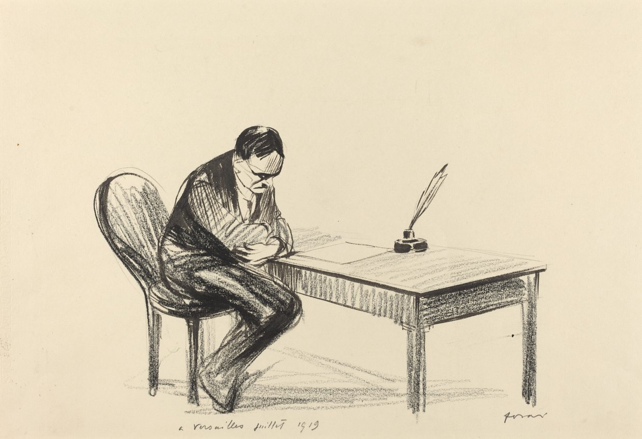 凡尔赛宫，1919年7月 作者 让·路易·佛兰