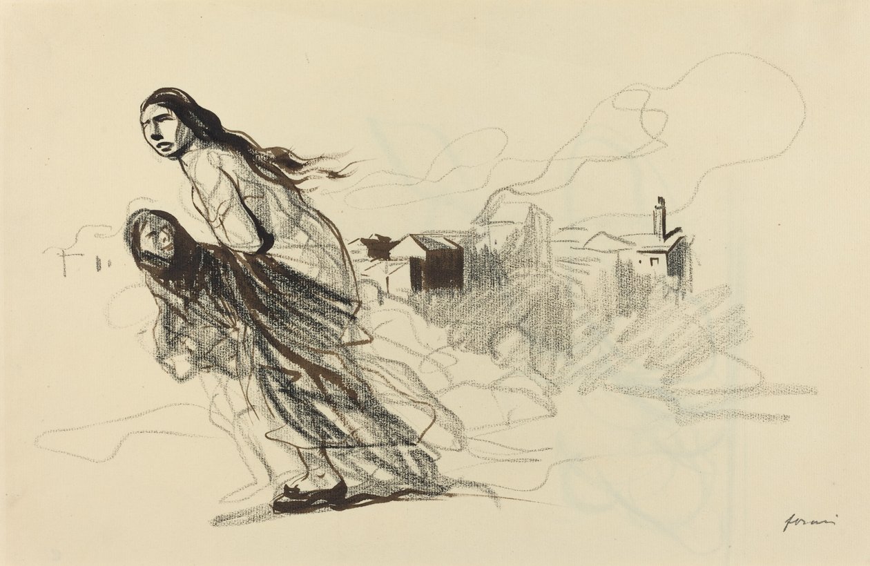 杜埃之后，可能是1918年。 作者 让·路易·佛兰