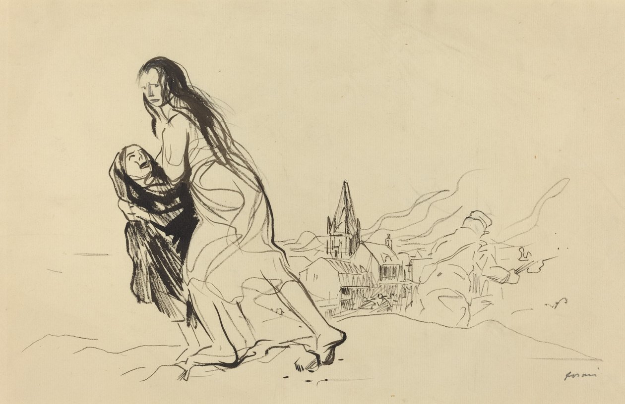 杜埃之后，可能是1918年。 作者 让·路易·佛兰
