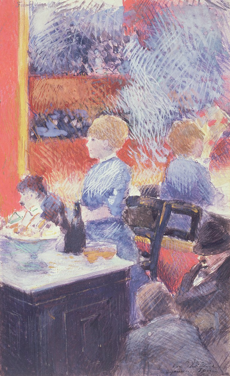 酒吧在Folies-Bergere，1878年 作者 让·路易·佛兰