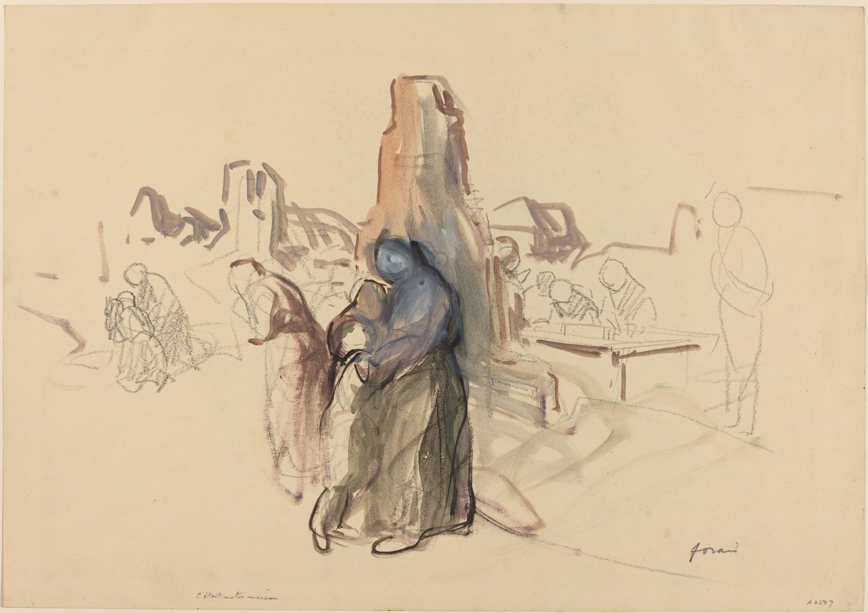 这是我们的房子，大约在1914-1919年。 作者 让·路易·佛兰