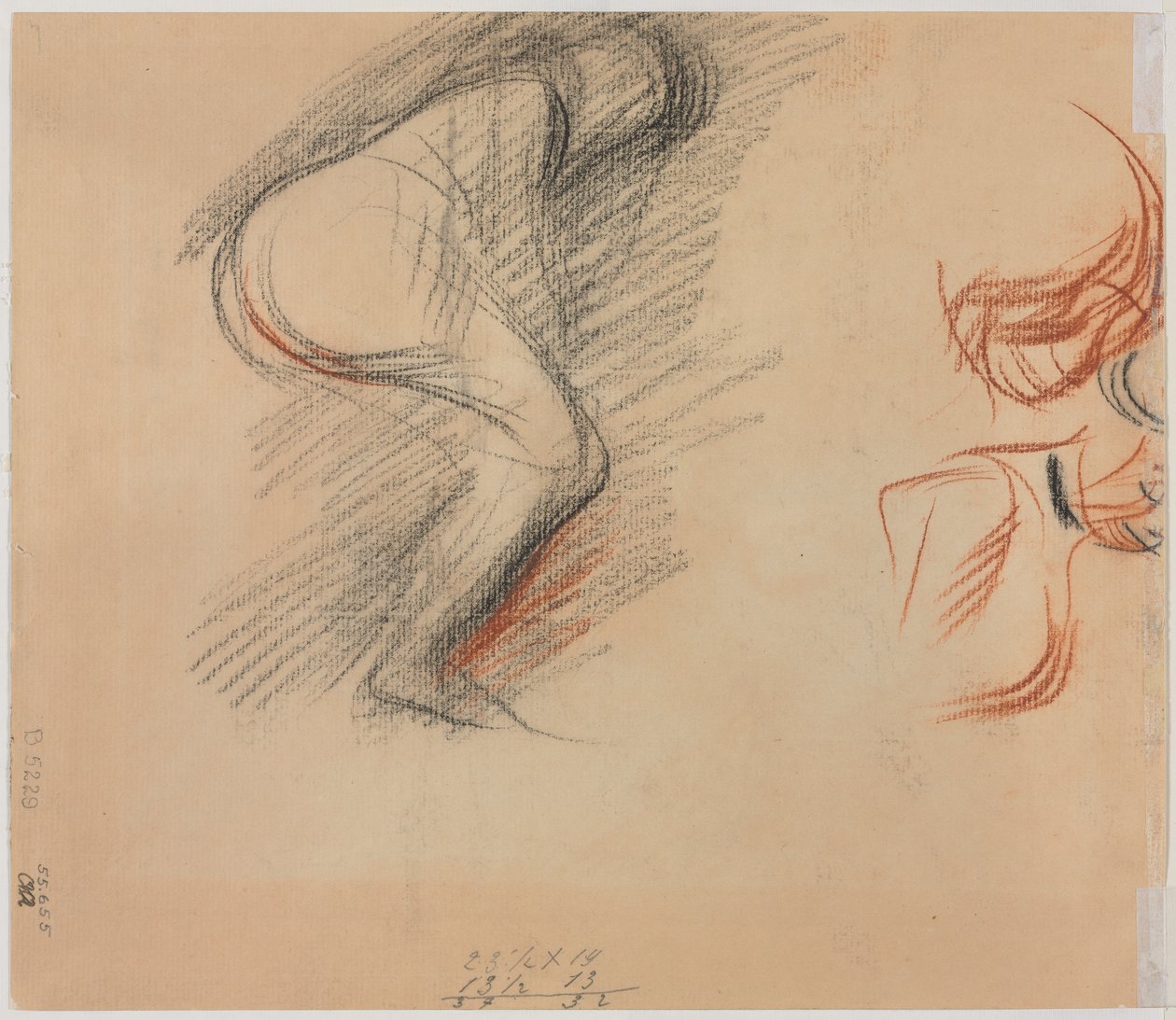 人物素描，1906年。 作者 让·路易·佛兰