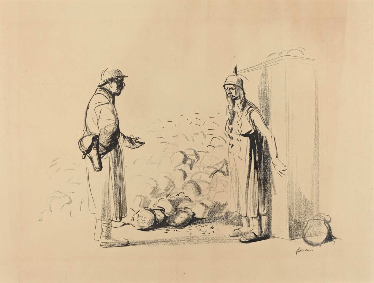 隐藏的路易，约1914年至1919年。 作者 让·路易·佛兰