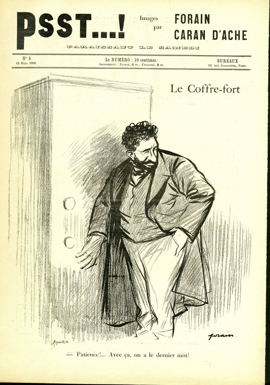 Illustration by Jean-Louis Forain (1852-1931) in Psst...!  作者 让·路易·佛兰