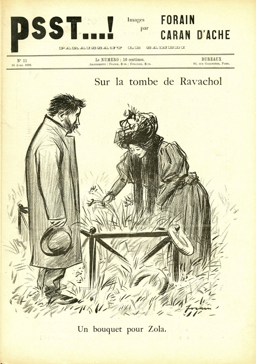 Illustration by Jean-Louis Forain (1852-1931) in Psst...!  作者 让·路易·佛兰