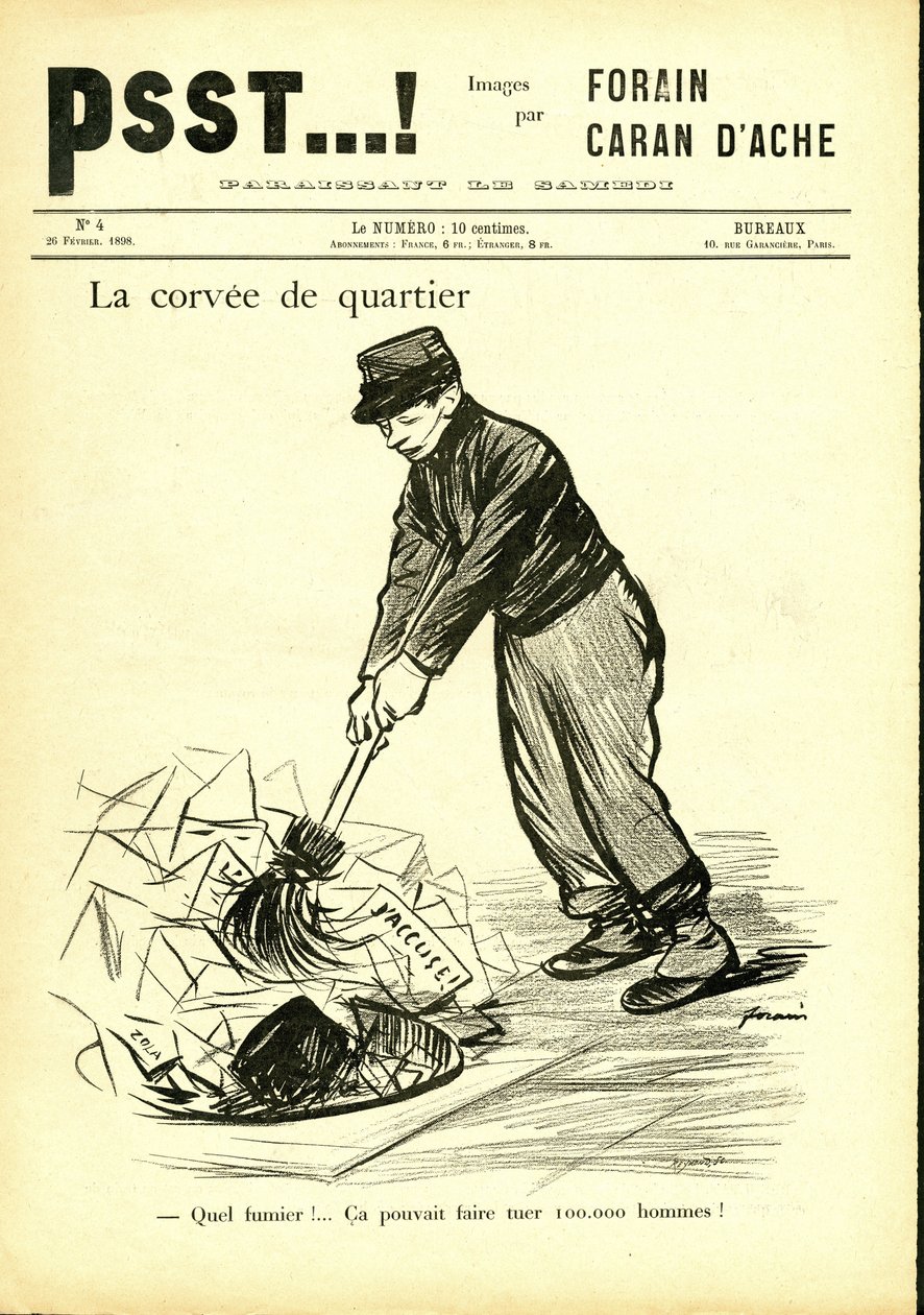 Illustration by Jean-Louis Forain (1852-1931) in Psst...!  作者 让·路易·佛兰