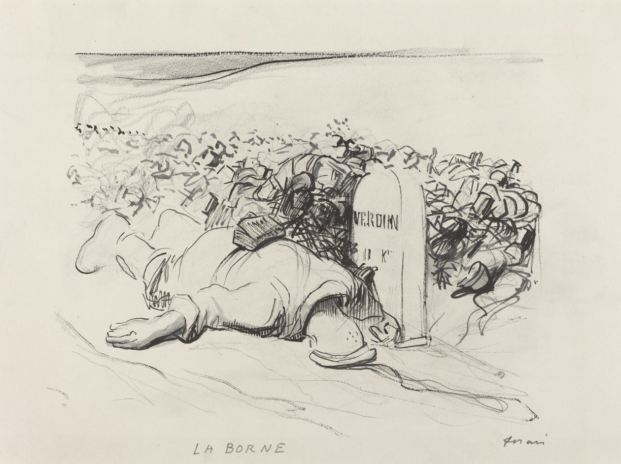 凡尔登的拉波恩，约1916年。 作者 让·路易·佛兰