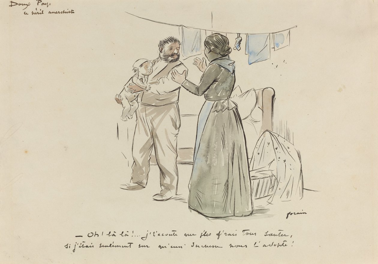 Le Peril Anarchiste, c. 1897. 作者 让·路易·佛兰