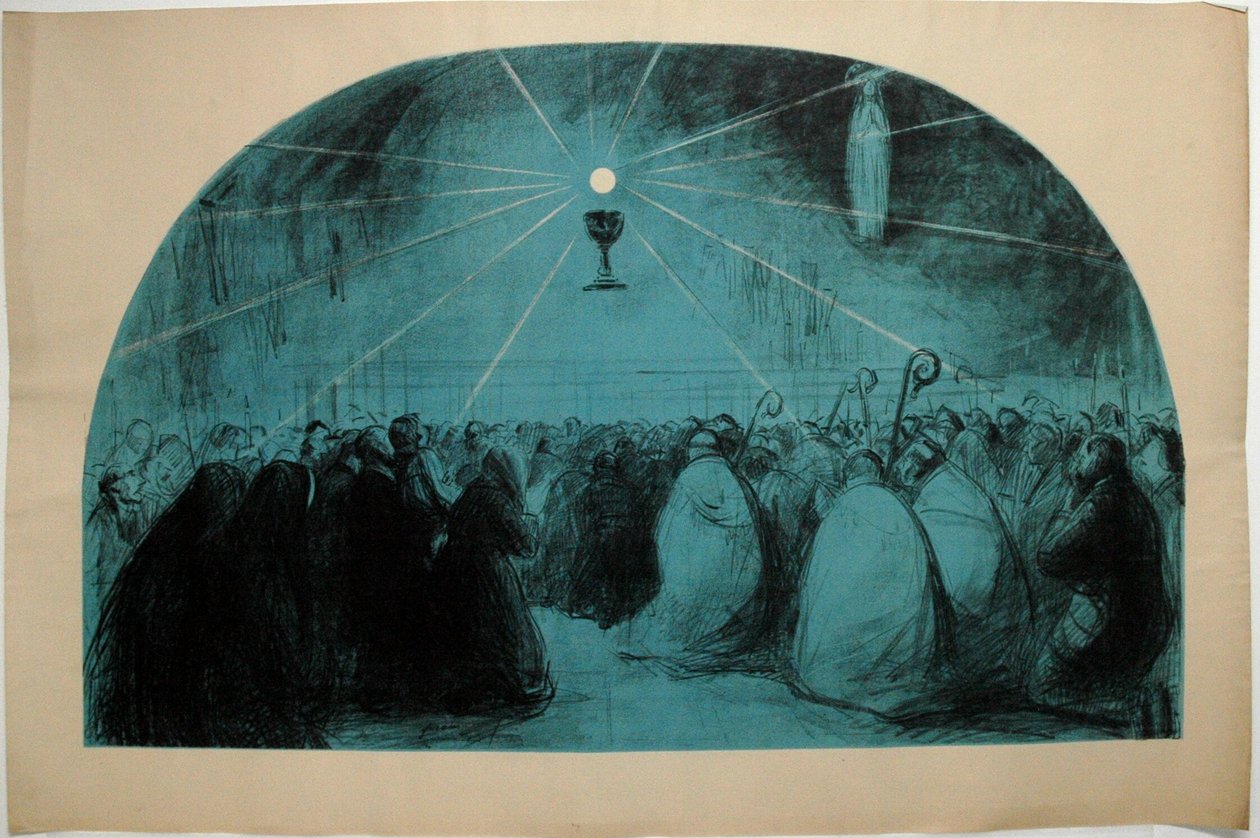 卢尔德，1914 年，第 25 届国际圣体大会 作者 让·路易·佛兰