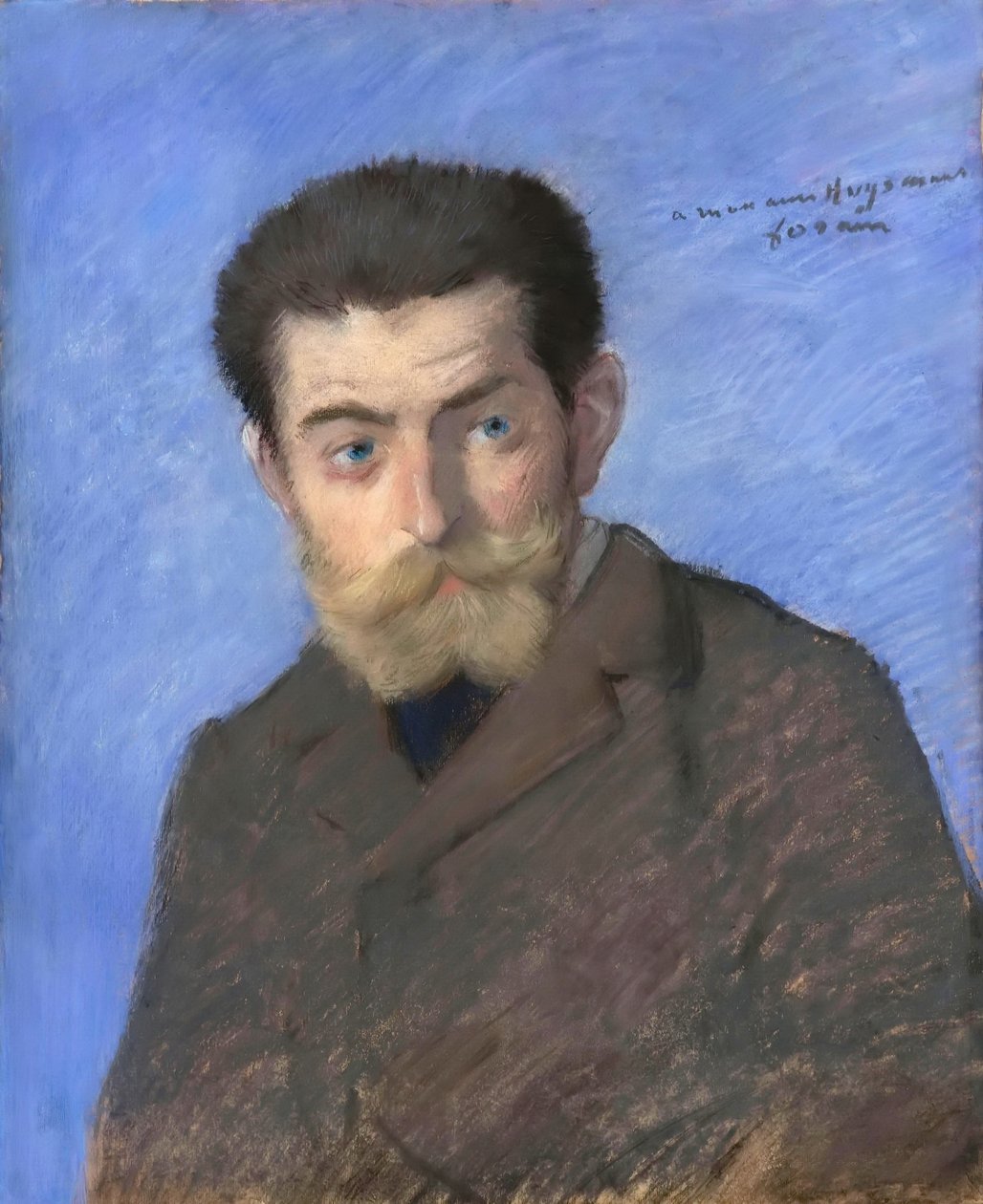 Joris-Karl Huysmans的肖像1848-1907 作者 让·路易·佛兰
