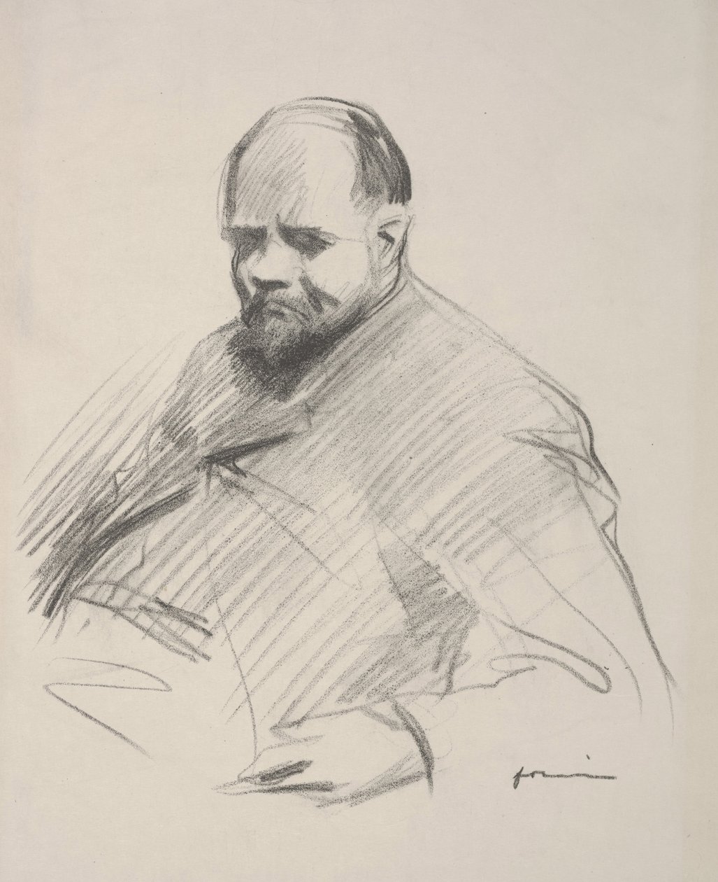 Portrait of Vollard (litho) 作者 让·路易·佛兰