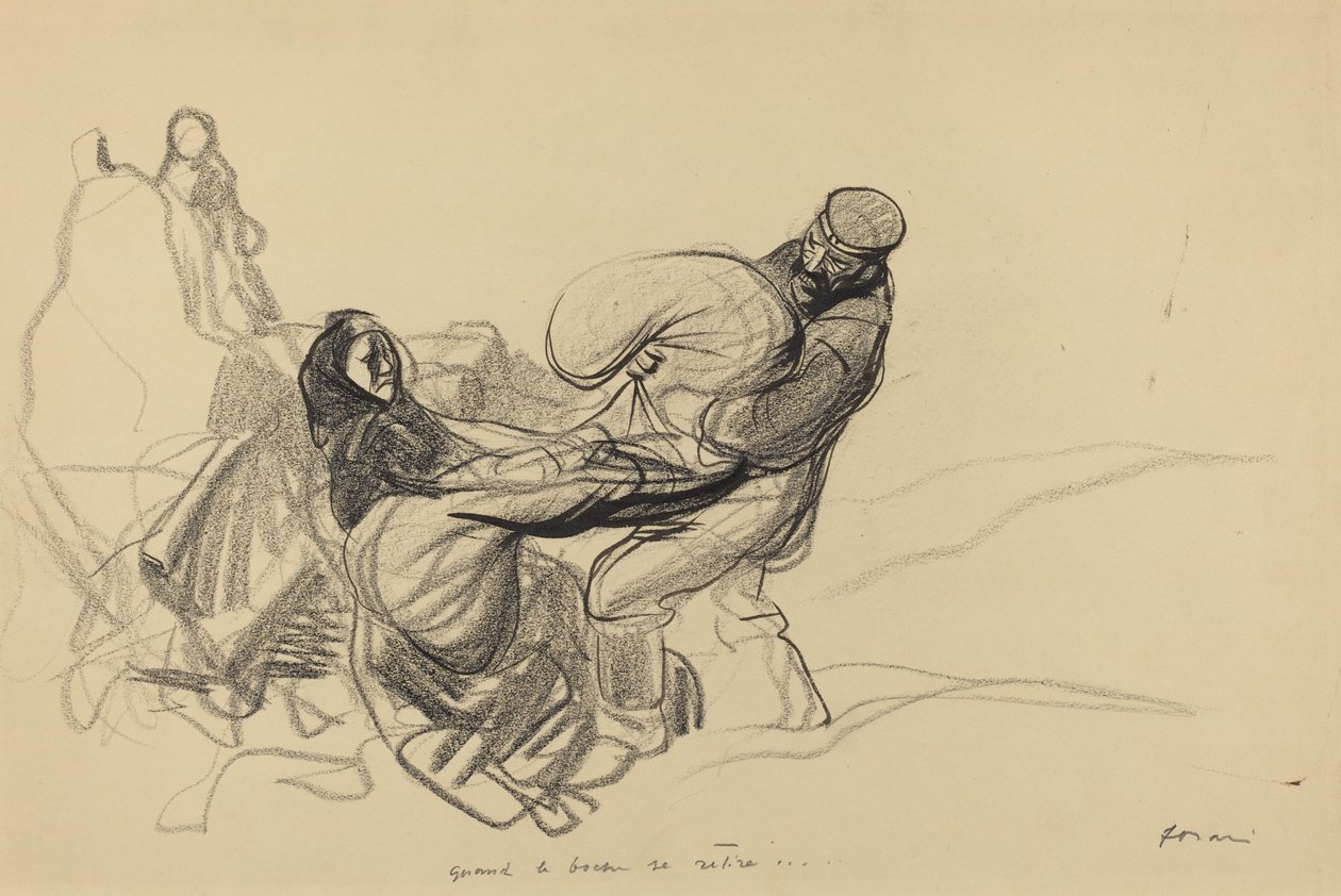 Quand le boche se retire...，可能是1917年。 作者 让·路易·佛兰