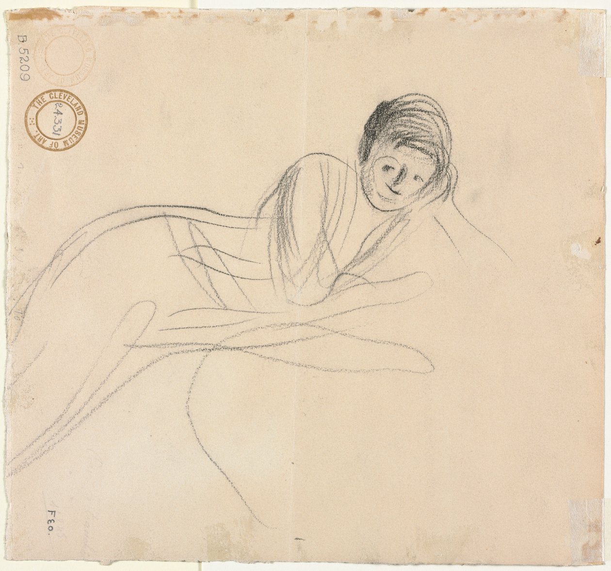 1915年《斜倚的女人》。 作者 让·路易·佛兰