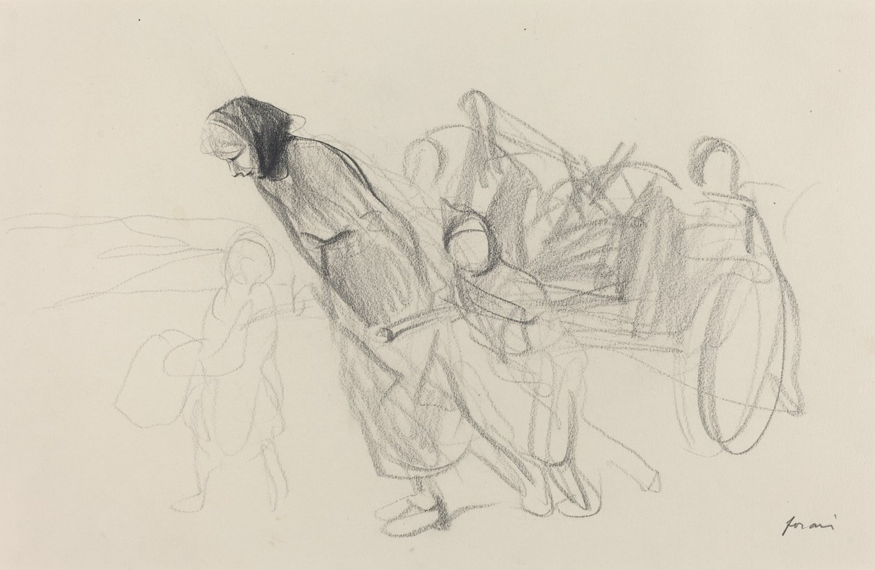难民，约191419年。 作者 让·路易·佛兰