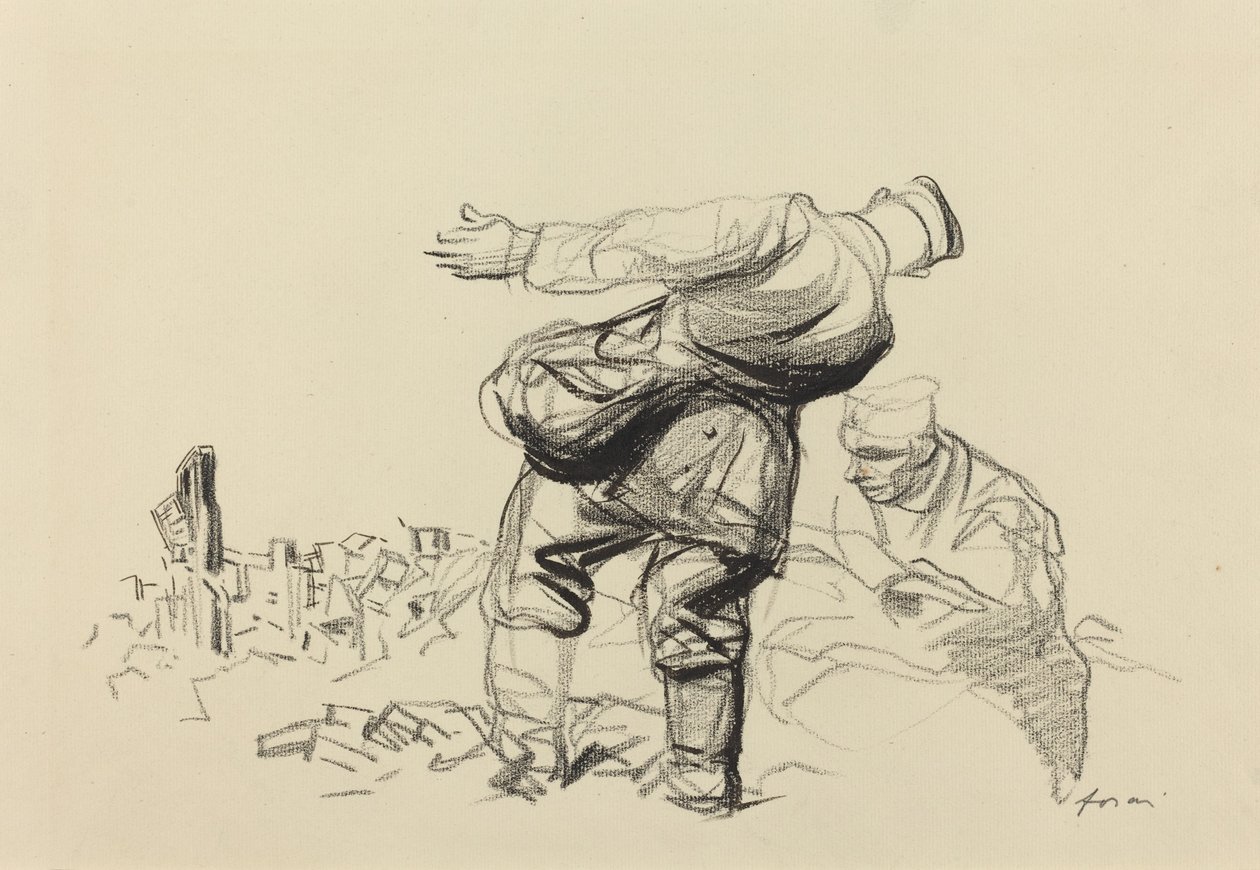 帝国毁灭，共和国付出，可能是1918年。 作者 让·路易·佛兰