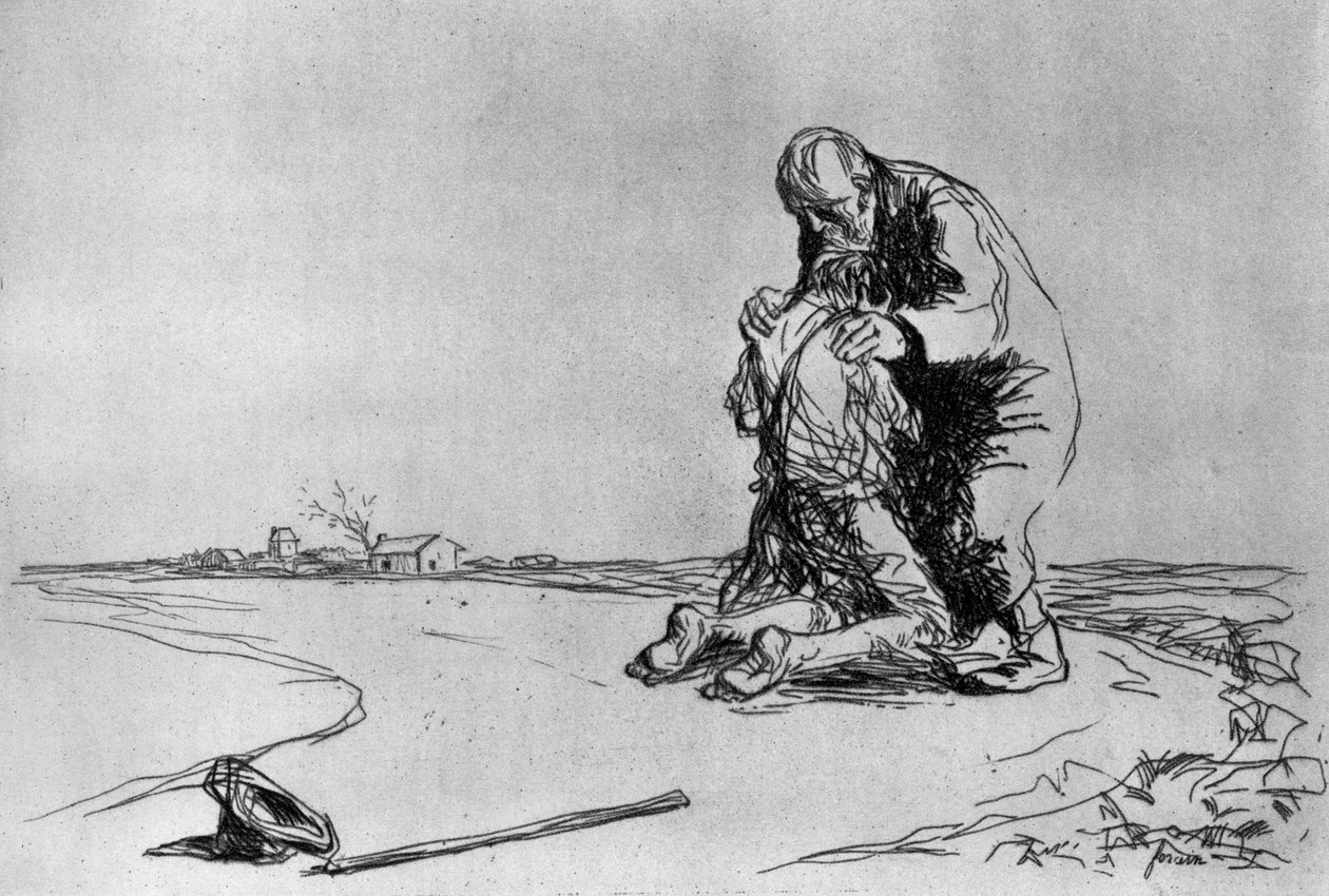 败家子的归来，1925年。 作者 让·路易·佛兰