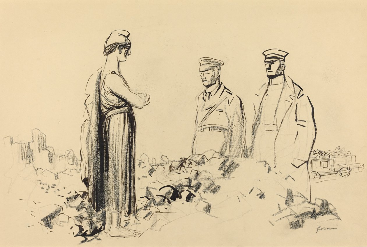 走向和平，约191419年。 作者 让·路易·佛兰