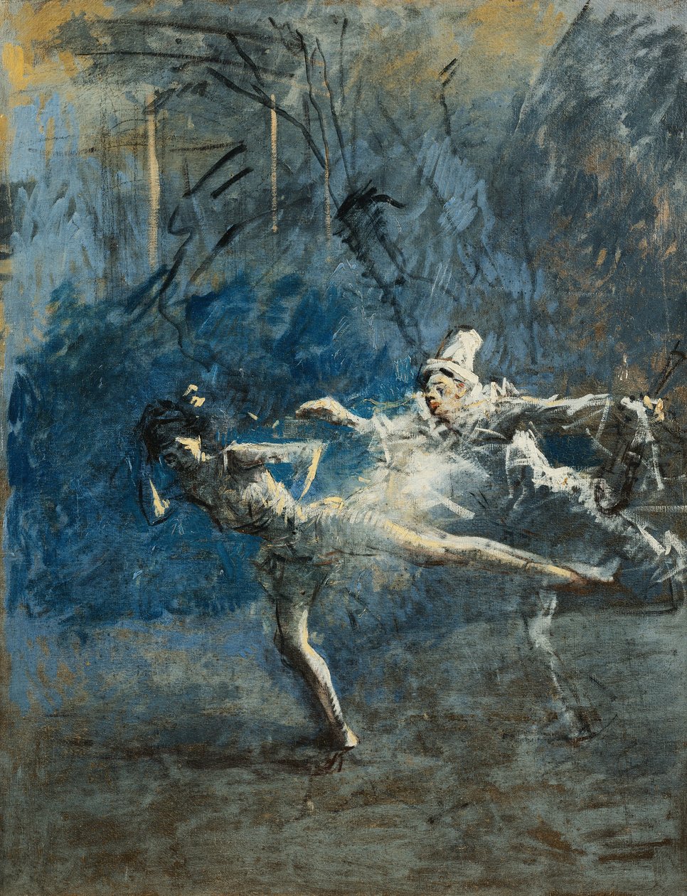 两位舞者；两位舞者 作者 让·路易·佛兰