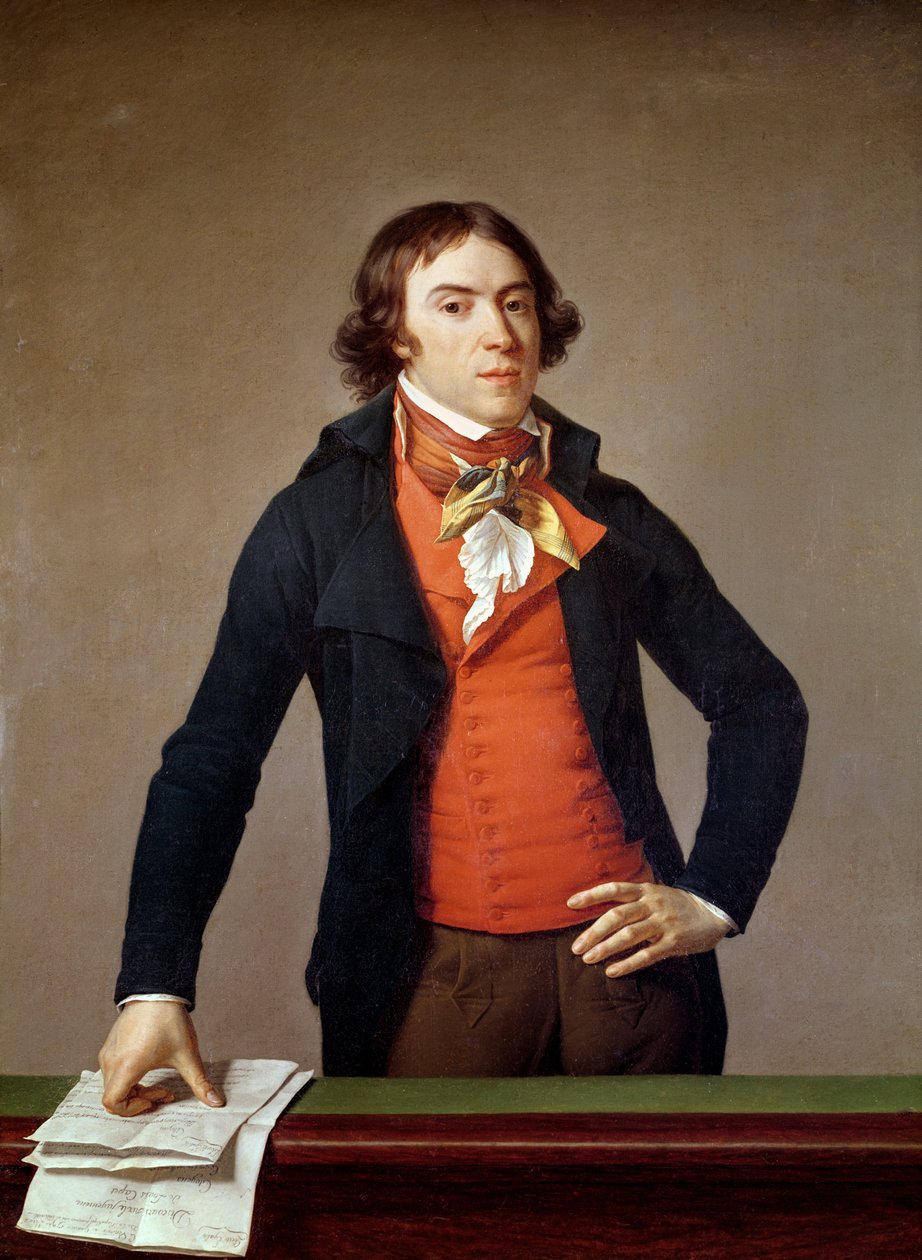 Bertrand Barere de Vieuzac（1755-1841）与路易十六（1754-93）的判决1793年1月4日 作者 让·路易·兰努维尔
